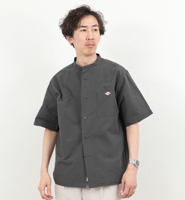 NOLLEY'S goodman「【DANTON/ダントン】BAND COLLAR SHIRT SS 26SS（DT-JD3788 SCL）」|シャツ・ブラウス|