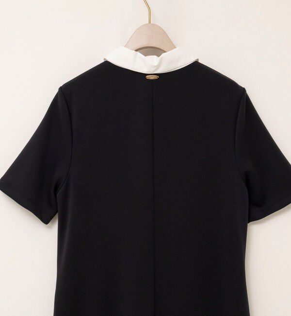 NOLLEY'S sophi「ウォッシャブルポロ襟ダンボールフレアワンピース」|ワンピース|