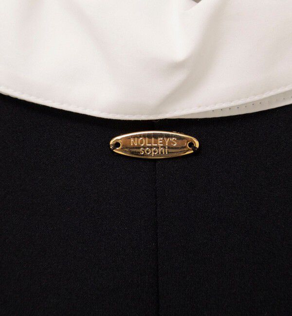 NOLLEY'S sophi「ウォッシャブルポロ襟ダンボールフレアワンピース」|ワンピース|