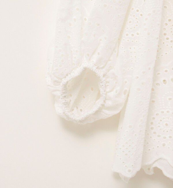 MAQWEL「【MAQWEL/マクウェル】ウォッシャブルコットンレースブラウス」|シャツ・ブラウス|