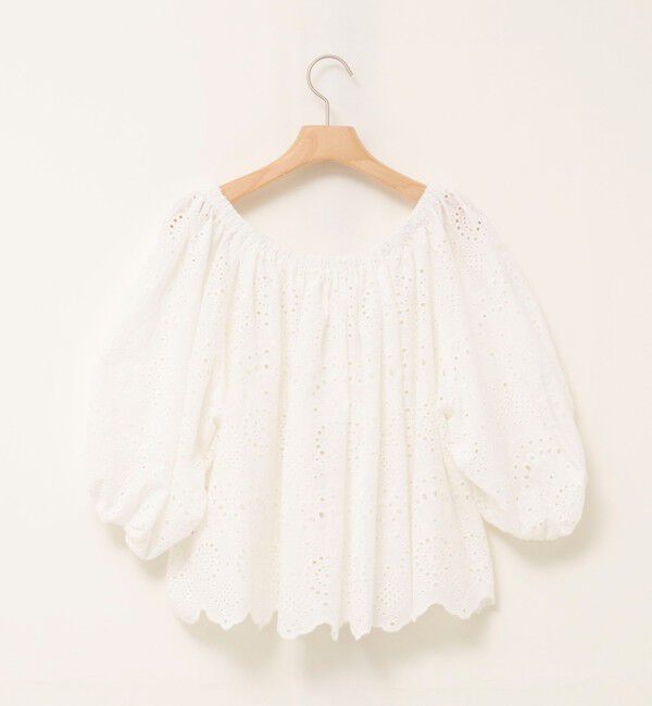 MAQWEL「【MAQWEL/マクウェル】ウォッシャブルコットンレースブラウス」|シャツ・ブラウス|