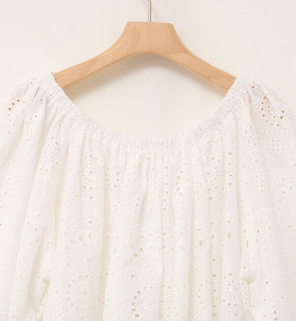 MAQWEL「【MAQWEL/マクウェル】ウォッシャブルコットンレースブラウス」|シャツ・ブラウス|