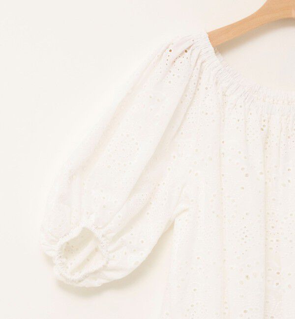 MAQWEL「【MAQWEL/マクウェル】ウォッシャブルコットンレースブラウス」|シャツ・ブラウス|