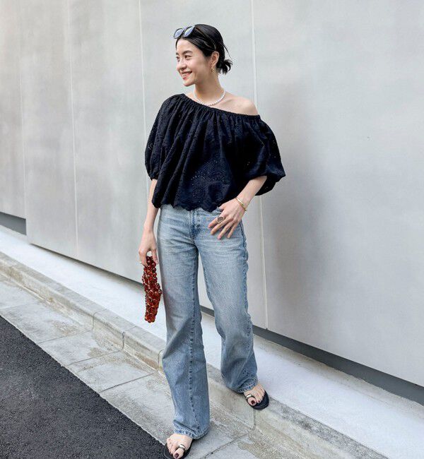 MAQWEL「【MAQWEL/マクウェル】ウォッシャブルコットンレースブラウス」|シャツ・ブラウス|