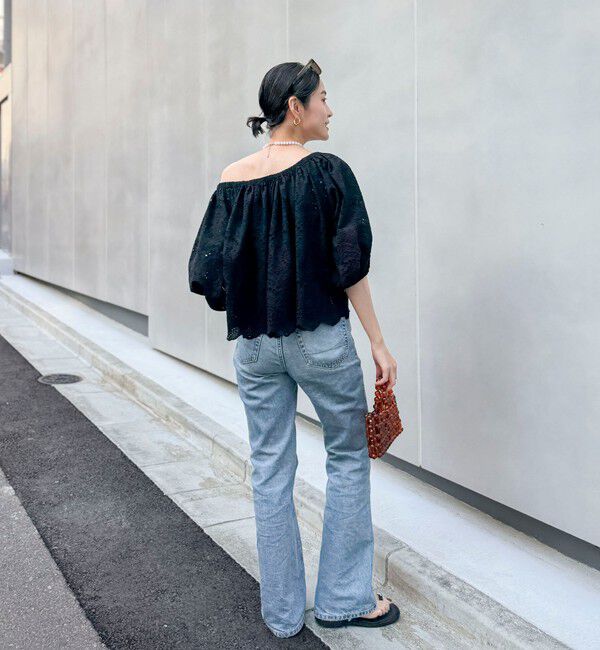 MAQWEL「【MAQWEL/マクウェル】ウォッシャブルコットンレースブラウス」|シャツ・ブラウス|