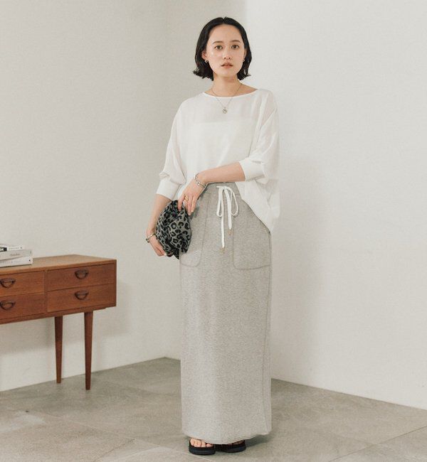  「【ON・OFF問わず活躍】リブ付きジョーゼットドルマンブラウス」|シャツ・ブラウス|