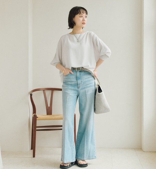  「【ON・OFF問わず活躍】リブ付きジョーゼットドルマンブラウス」|シャツ・ブラウス|