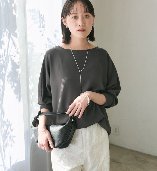  「【ON・OFF問わず活躍】リブ付きジョーゼットドルマンブラウス」|シャツ・ブラウス|