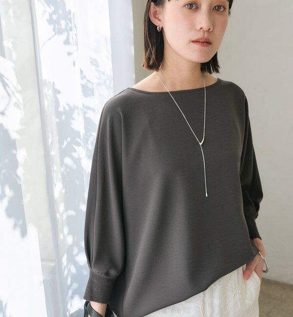  「【ON・OFF問わず活躍】リブ付きジョーゼットドルマンブラウス」|シャツ・ブラウス|