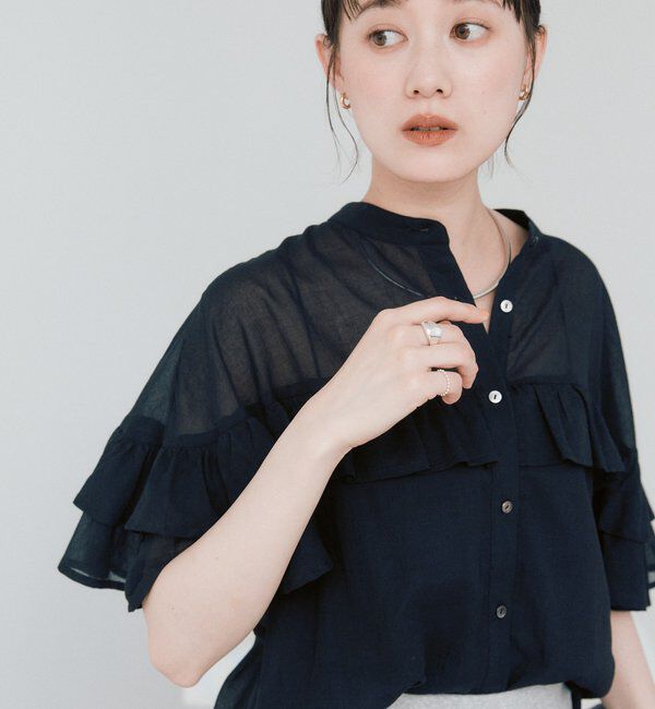  「予約【ASUKAコラボカラー企画】ティアードフリルブラウス」|シャツ・ブラウス|