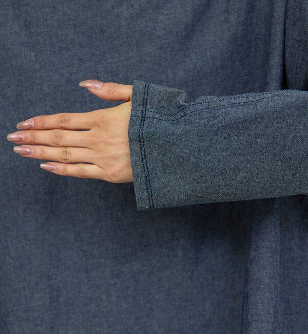  「【PEAS】【手洗い可】アシメシャンブレーシャツ」|シャツ・ブラウス|