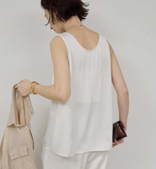  「エアリーサテンタンク」|シャツ・ブラウス|