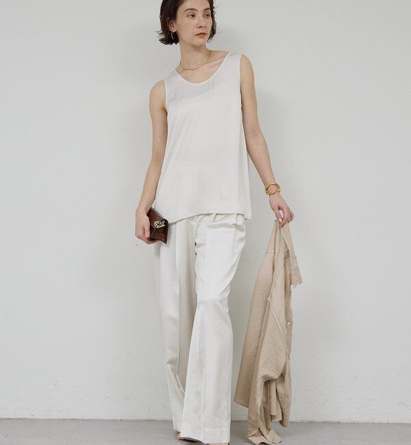  「エアリーサテンタンク」|シャツ・ブラウス|