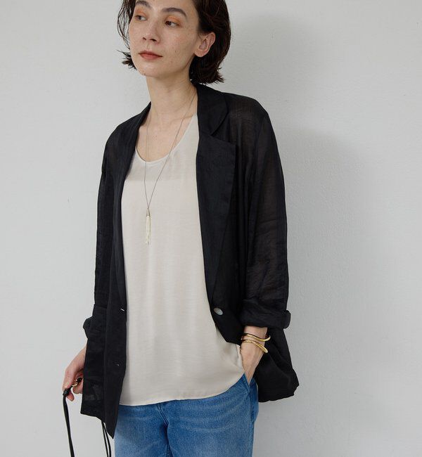  「エアリーサテンタンク」|シャツ・ブラウス|