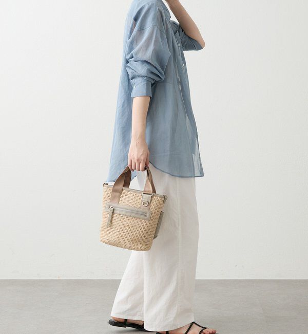  「ナイロンラフィア&times;クラウズナイロン コンビ2WAYミニトートバッグ」|ショルダー・メッセンジャー|