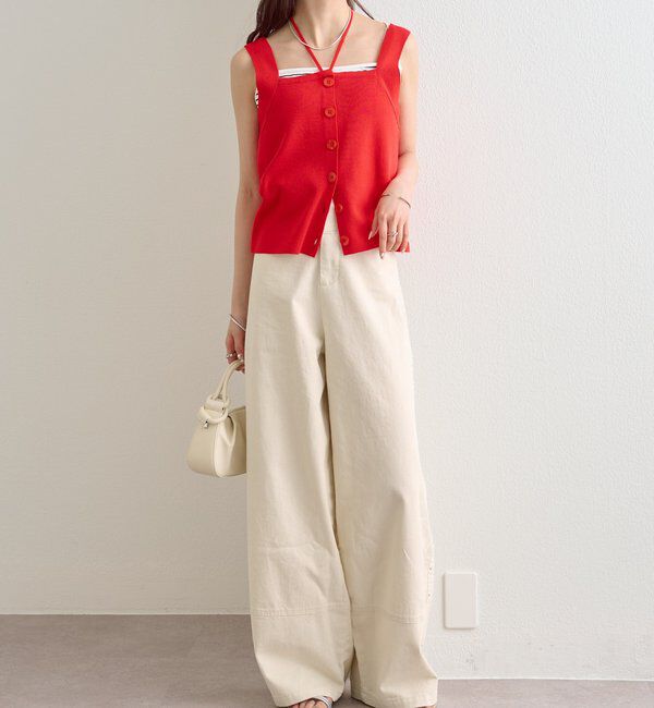  「ホルターニットタンクトップ」|キャミソール|