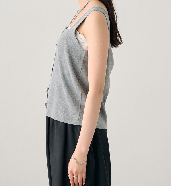  「ホルターニットタンクトップ」|キャミソール|
