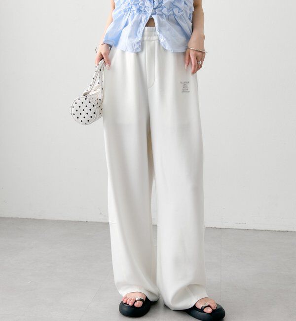  「タックカーブスウェットパンツ」|チノ|