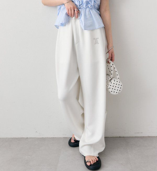  「タックカーブスウェットパンツ」|チノ|