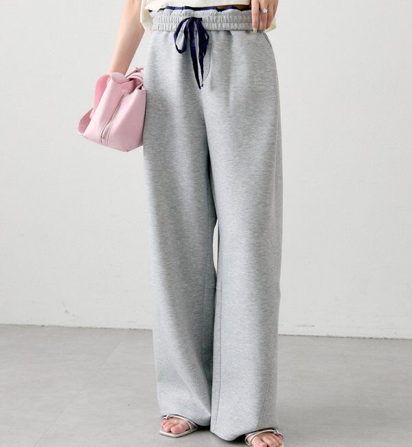  「タックカーブスウェットパンツ」|チノ|グレー