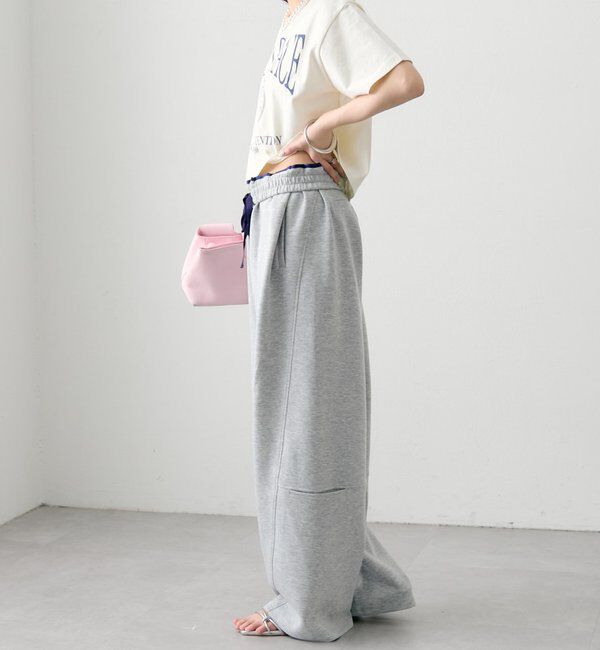  「タックカーブスウェットパンツ」|チノ|