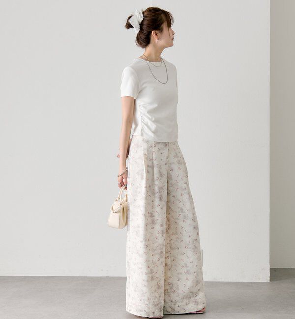  「サイドギャザーチビTシャツ」|Tシャツ・カットソー|