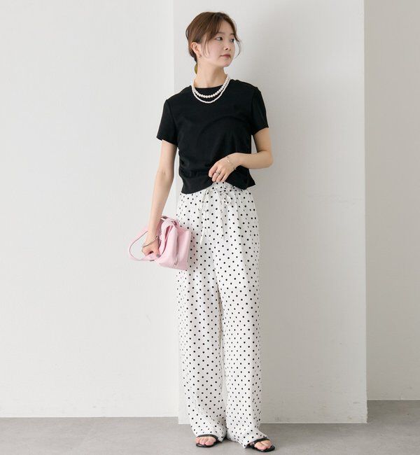  「サイドギャザーチビTシャツ」|Tシャツ・カットソー|