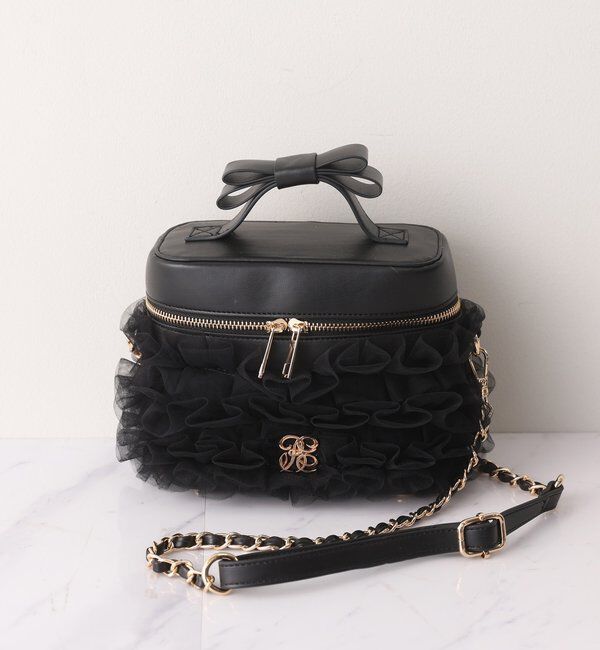  「チュールフリルリボンバニティバッグ」|ショルダー・メッセンジャー|