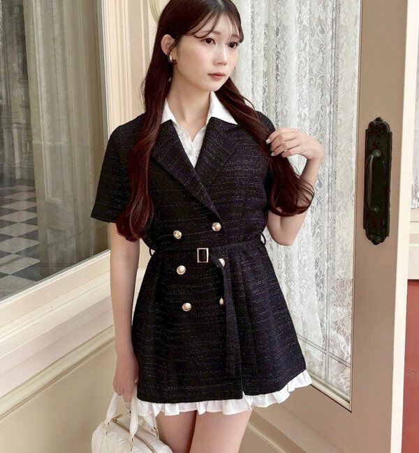  「【ohana企画】ジャケットミニワンピース」|その他|