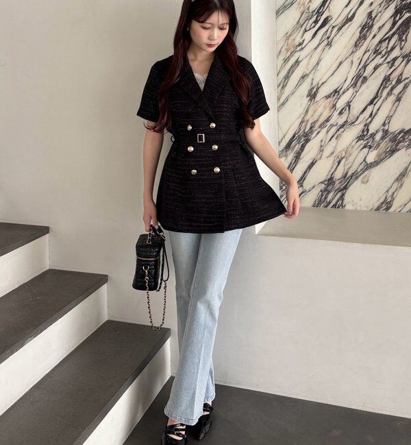  「【ohana企画】ジャケットミニワンピース」|その他|