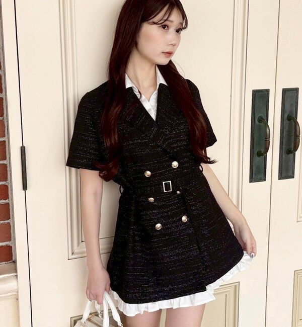  「【ohana企画】ジャケットミニワンピース」|その他|