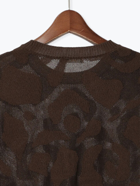 Te chichi「シアージャガードハーフスリーブニット」|ニット・セーター|