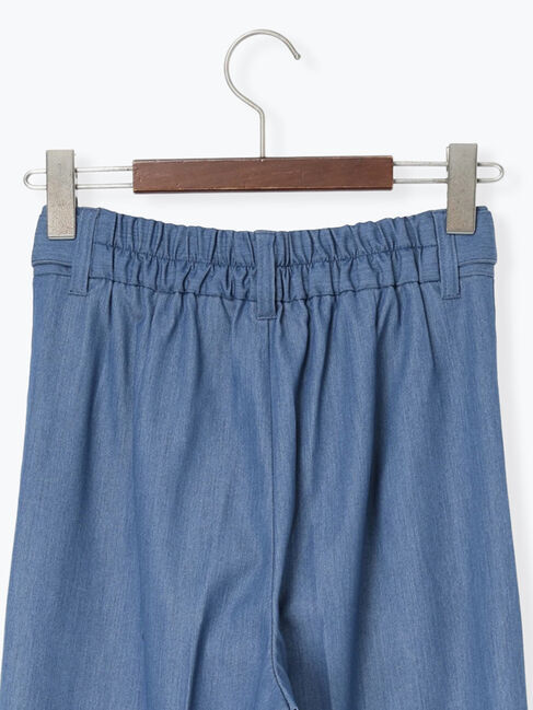 Te chichi「デニムライクシルキータッチワイドパンツ」|その他|