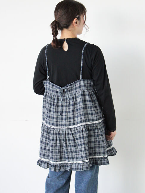 Samansa Mos2「《新色追加》はしごレースティアードキャミチュニック」|シャツ・ブラウス|