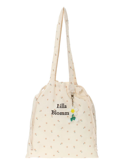 Samansa Mos2「キーホルダー付き花柄ロゴプリントトートバッグ」|その他|キナリ