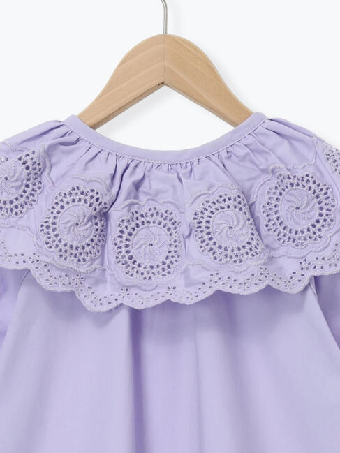 Samansa Mos2 Lagom「スカラップレース襟付きワンピース」|ワンピース|