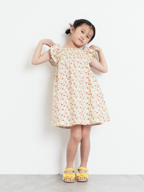 Samansa Mos2 Lagom「☆シャーリング花柄ワンピース」|ワンピース|