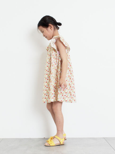 Samansa Mos2 Lagom「☆シャーリング花柄ワンピース」|ワンピース|