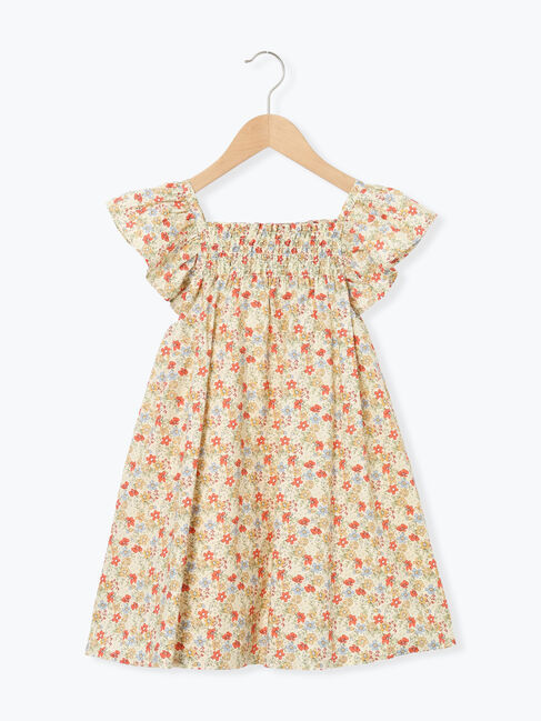 Samansa Mos2 Lagom「☆シャーリング花柄ワンピース」|ワンピース|