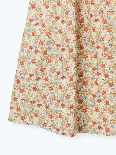 Samansa Mos2 Lagom「シャーリング花柄ワンピース」|ワンピース|