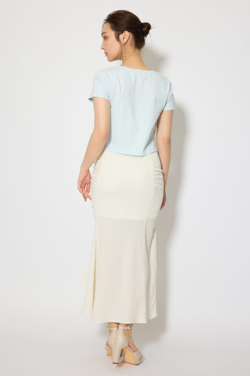 rienda「ギャザーマーメイドジャストウエストスカート」|スカート|