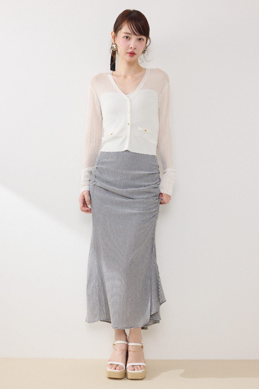 rienda「ギャザーマーメイドジャストウエストスカート」|スカート|