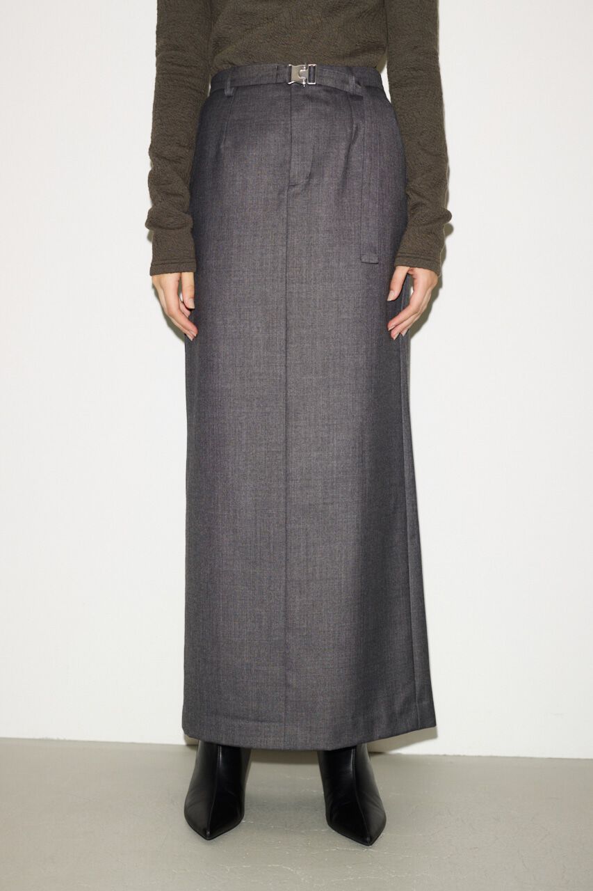 SLY「MANNISH BELTED I LINE ロングスカート」|スカート|
