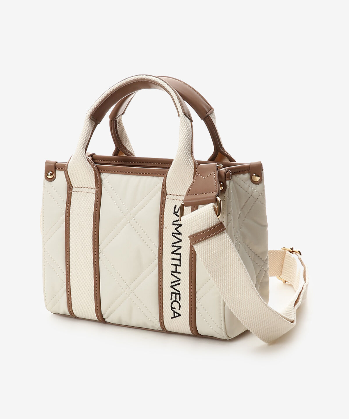 Samantha Vega「ロゴテープキルティングショルダーバッグ（ミニ）」|ショルダー・メッセンジャー|