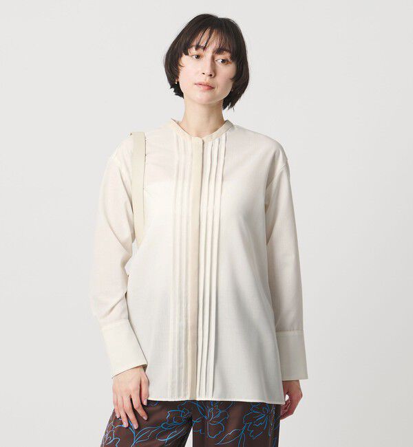 UNITED ARROWS「バイカラー シャツ」|シャツ・ブラウス|OFF WHITE