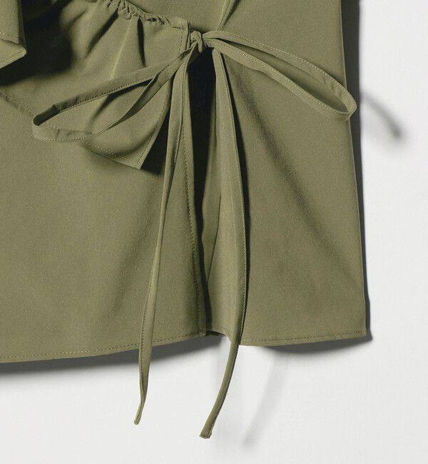 AEWEN MATOPH「＜AEWEN MATOPH＞フリルカシュクールノースリーブブラウス ‐ ウォッシャブル ‐」|シャツ・ブラウス|