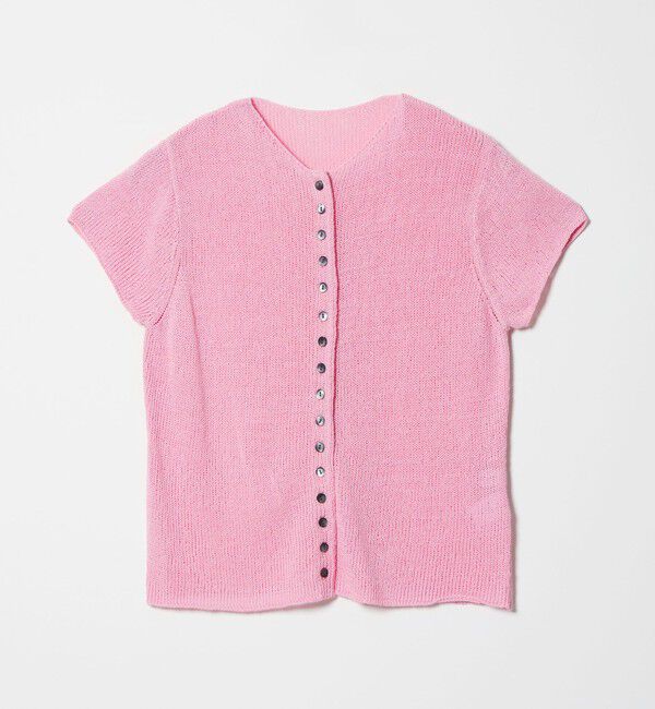 EMMEL REFINES「＜EMMEL REFINES＞EM ソフトニット ボタン ショートスリーブ」|ニット・セーター|