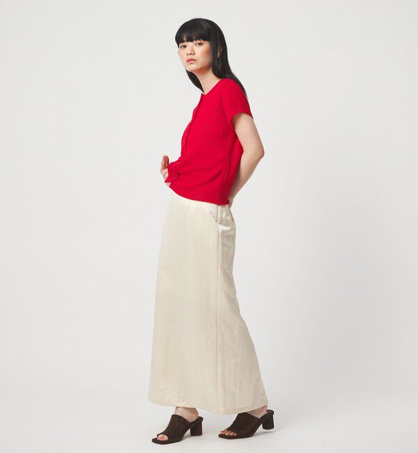 EMMEL REFINES「＜EMMEL REFINES＞EM ソフトニット ボタン ショートスリーブ」|ニット・セーター|