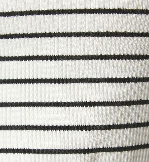 UNITED ARROWS green label relaxing「ブライトリブ スクエアネック 5分袖 プルオーバー カットソー」|Tシャツ・カットソー|