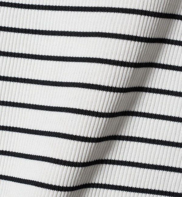 UNITED ARROWS green label relaxing「ブライトリブ スクエアネック 5分袖 プルオーバー カットソー」|Tシャツ・カットソー|